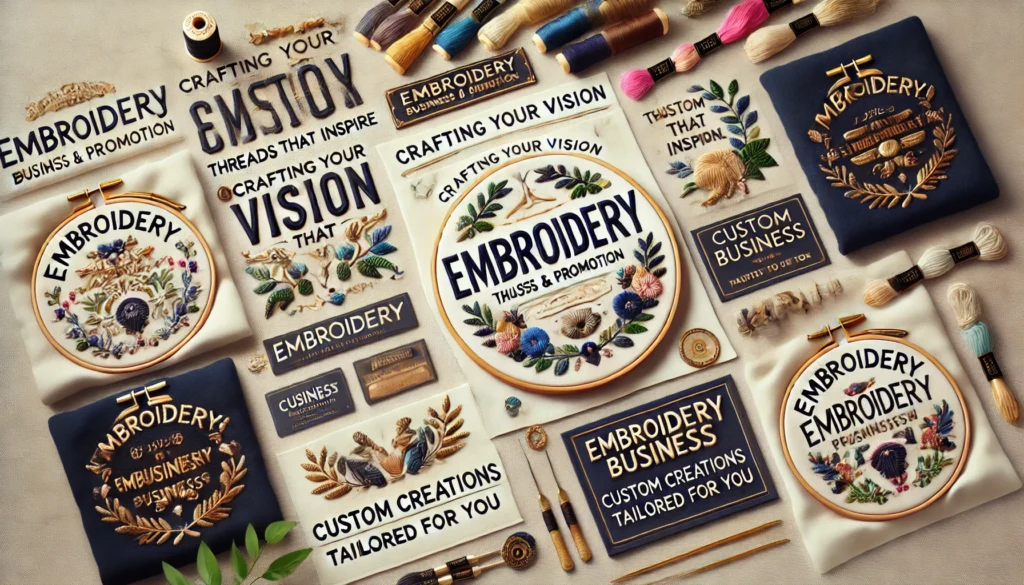 Embroidery Business & Promotion Captions